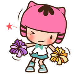 [LINEスタンプ] EllyaのMini Girlの画像（メイン）