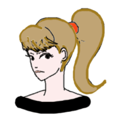 [LINEスタンプ] 今日のヘアースタイルは・・の画像（メイン）