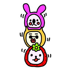 [LINEスタンプ] いちごの妖精と仲間たち