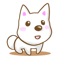 [LINEスタンプ] 白犬さんスタンプ