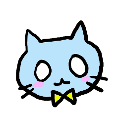 [LINEスタンプ] 青色猫の白目ちゃん