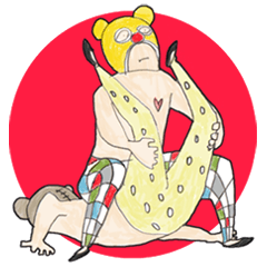 [LINEスタンプ] 真顔プロレス
