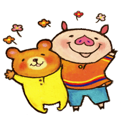 [LINEスタンプ] ピギー＆テディの画像（メイン）