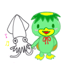 [LINEスタンプ] かっぱのかんちゃん