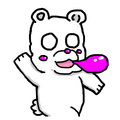 [LINEスタンプ] 白フマ パワーアップ