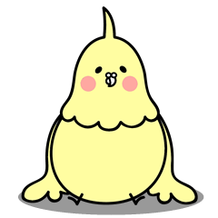 [LINEスタンプ] たれ目インコの画像（メイン）