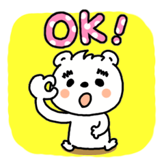 [LINEスタンプ] まゆげクマさんの日常。