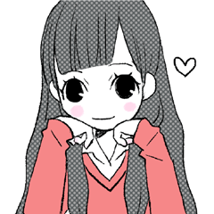 [LINEスタンプ] 制服女子スタンプ1