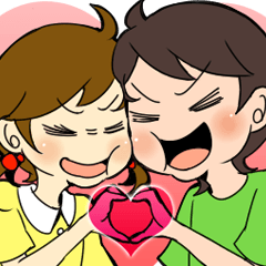 [LINEスタンプ] これだけで家族会話