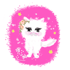 [LINEスタンプ] フワフワ可愛い猫 ビアンカ！