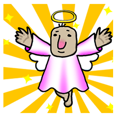 [LINEスタンプ] やや天使くんとほぼ堕天使さん