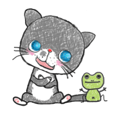 [LINEスタンプ] ぶちねこです