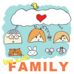 [LINEスタンプ] we are familyの画像（メイン）