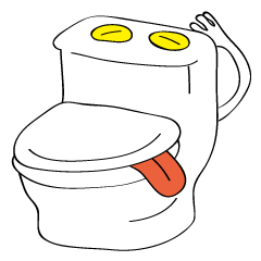 [LINEスタンプ] トイレの怪談