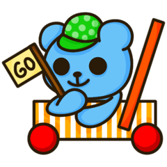 [LINEスタンプ] Lovely Blue Bear