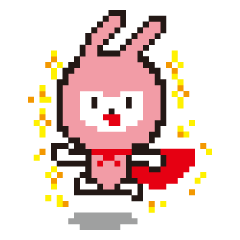 [LINEスタンプ] Super Rabbit ！