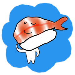 [LINEスタンプ] すしフレンズ、ときどき魚。の画像（メイン）