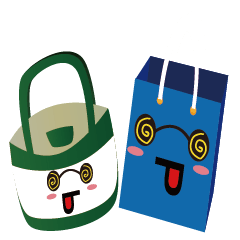 [LINEスタンプ] Two bags