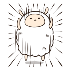 [LINEスタンプ] 羊のモフリ