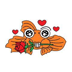 [LINEスタンプ] Funny Goldfish