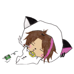 [LINEスタンプ] ホスにゃんw