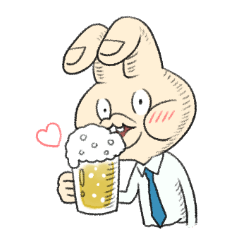 [LINEスタンプ] ピースうさぎ