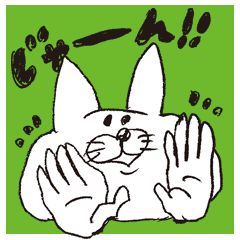 [LINEスタンプ] ラクガキ猫のニャンバラくんの画像（メイン）