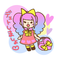 [LINEスタンプ] デコロリちゃんスタンプ。の画像（メイン）