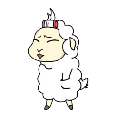 [LINEスタンプ] 頑張れ羊さん。の画像（メイン）