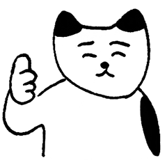 [LINEスタンプ] のんきなネコちゃん