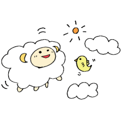 [LINEスタンプ] もこもこひつじの画像（メイン）