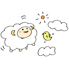 [LINEスタンプ] もこもこひつじ