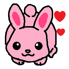 [LINEスタンプ] ラブリーうさちゃん