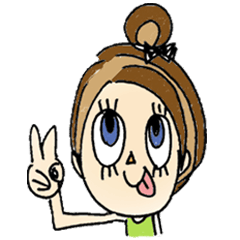 [LINEスタンプ] おだんごリボンのスミーちゃん2の画像（メイン）