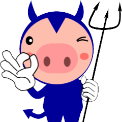 [LINEスタンプ] こぶたの小悪魔デビとん2