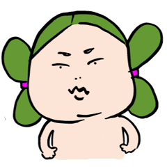 [LINEスタンプ] みずらちゃん