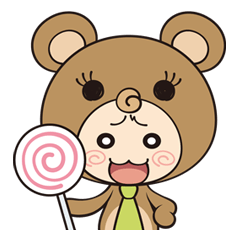 [LINEスタンプ] くまぼうや