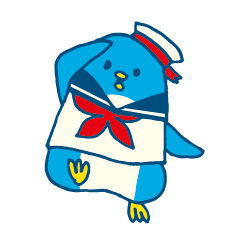 [LINEスタンプ] ペンギンの水兵さん