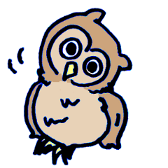 [LINEスタンプ] ふくろう（ミミズク）