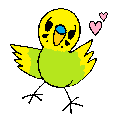 [LINEスタンプ] インコで挨拶の画像（メイン）