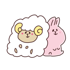 [LINEスタンプ] メイとラビ