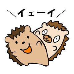 [LINEスタンプ] ねずひこ＆はりキチ