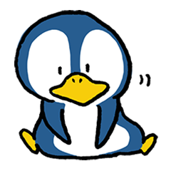 [LINEスタンプ] あいまいペンギンの画像（メイン）