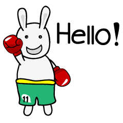 [LINEスタンプ] Mr.Fight (EN)の画像（メイン）