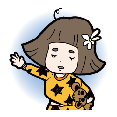 [LINEスタンプ] 頑張れ★ますちゃん