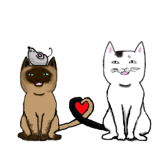 [LINEスタンプ] うちの和猫と帰国子女の画像（メイン）