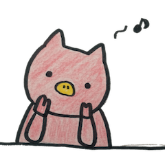 [LINEスタンプ] こぶたのたわごと