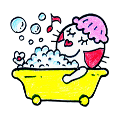 [LINEスタンプ] 青ねこ君と赤ねこちゃんの画像（メイン）