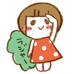 [LINEスタンプ] Doodled girls vol.3 日本語版