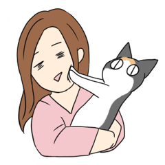 [LINEスタンプ] ネコのいるしあわせ
